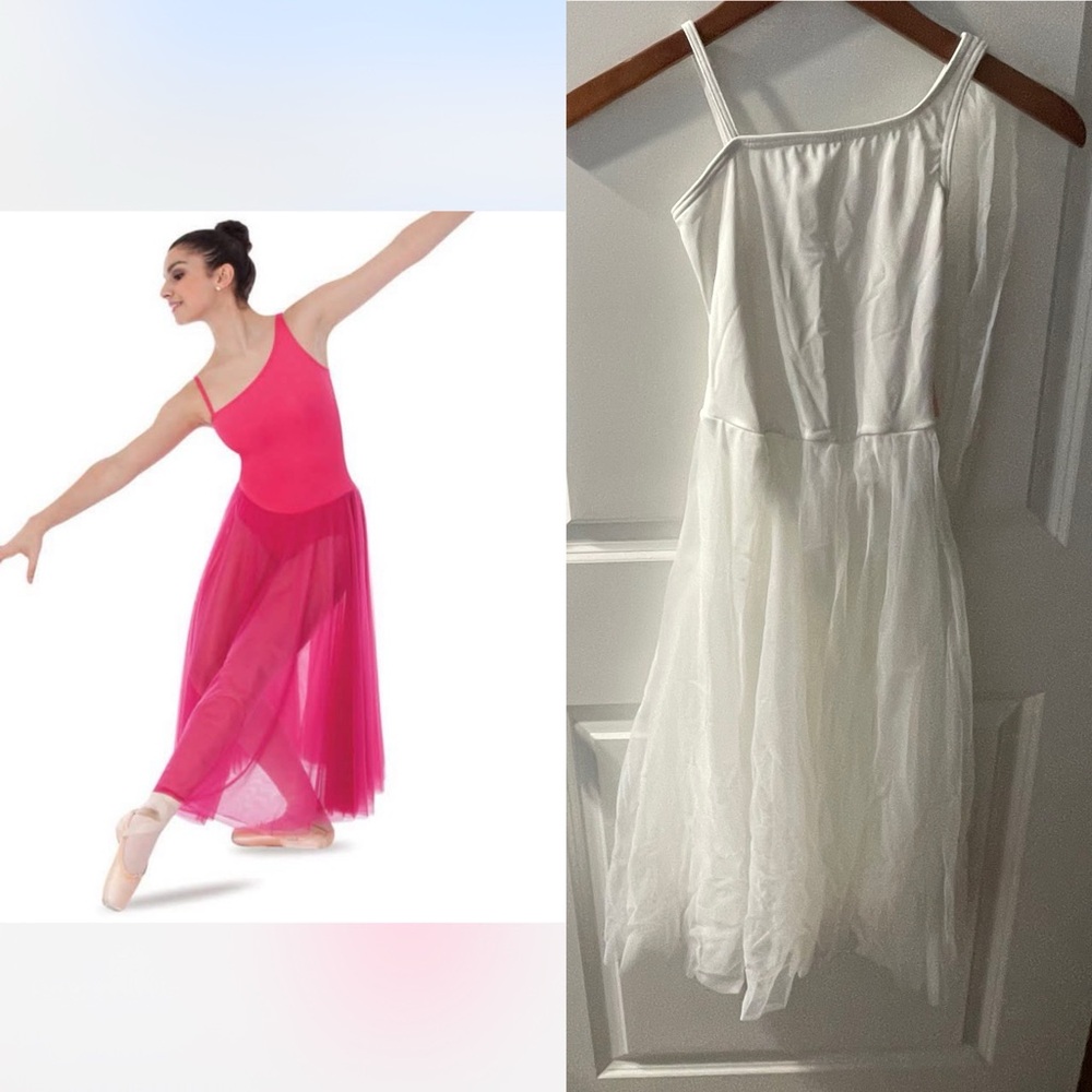 Body Wrappers White Girls Dance Costume.